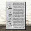 Nahko Medicine For The People Tus Pies Your Feet Rustic Script Grey Song Print