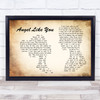 Eli Young Band Angel Like You Man Lady Couple Song Lyric Quote Print