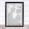 Niall Horan Slow Hands Grey Man Lady Bride Groom Wedding Song Lyric Print