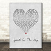 Norman Greenbaum Spirit In The Sky Grey Heart Song Lyric Print