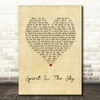 Norman Greenbaum Spirit In The Sky Vintage Heart Song Lyric Print