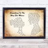 James Taylor Something In The Way She Moves Man Lady Couple Song Lyric Print