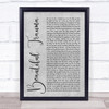 Pink Beautiful Trauma Rustic Script Grey Song Lyric Quote Print