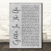 Pink Glitter In The Air Rustic Script Grey Song Lyric Quote Print
