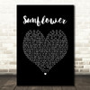 Post Malone, Swae Lee Sunflower Black Heart Song Lyric Print