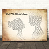 Oasis Half The World Away Man Lady Couple Song Lyric Quote Print