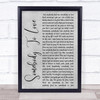 Queen Somebody To Love Rustic Script Grey Song Lyric Quote Print