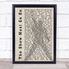 Queen The Show Must Go On Silhouette Shadow Song Lyric Print