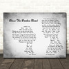 Rascal Flatts Bless The Broken Road Man Lady Couple Grey Song Lyric Quote Print