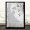 Ray LaMontagne Let It Be Me Grey Song Lyric Man Lady Dancing Quote Print