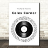 Richard Hawley Coles Corner Vinyl Record Song Lyric Print