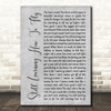 Rodney Crowell Still Learning How To Fly Rustic Script Grey Song Lyric Print