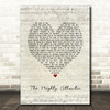 Runrig The Mighty Atlantic Script Heart Song Lyric Print