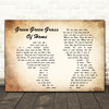 Tom Jones Green Green Grass Of Home Man Lady Couple Song Lyric Quote Print