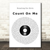 Scouting For Girls Count On Me Vinyl Record Song Lyric Print