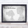 Shania Twain Forever And For Always Man Lady Couple Grey Song Lyric Print