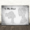 Shawn Mendes In My Blood Man Lady Couple Grey Song Lyric Quote Print