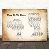 The Drums Down By The Water Man Lady Couple Song Lyric Quote Print