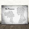 Shawn Mendes No Promises Man Lady Couple Grey Song Lyric Quote Print