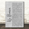 Shawn Mendes No Promises Rustic Script Grey Song Lyric Quote Print