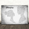 Sigma ft Paloma Faith Changing Grey Man Lady Couple Song Lyric Print