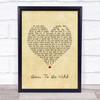 Steppenwolf Born To Be Wild Vintage Heart Song Lyric Print