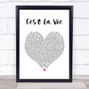 Stereophonics C'est La Vie White Heart Song Lyric Print