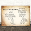 Whitney Houston I Know Him So Well Man Lady Couple Song Lyric Quote Print