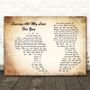 Whitney Houston Saving All My Love For You Man Lady Couple Song Lyric Quote Print