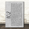 The 1975 102 Rustic Script Grey Song Lyric Quote Print