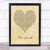 The 1975 The Sound Vintage Heart Song Lyric Print
