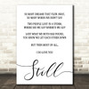 Commodores Lionel Ritchie Still Song Lyric Quote Print