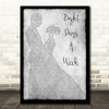 The Beatles Eight Days A Week Man Lady Dancing Grey Song Lyric Quote Print