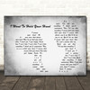 The Beatles I Want To Hold Your Hand Grey Man Lady Couple Song Lyric Print