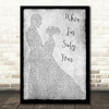 The Beatles When I'm Sixty Four Grey Song Lyric Man Lady Dancing Quote Print