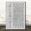 The Beatles You've Got To Hide Your Love Away Rustic Script Grey Song Print
