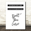 George Michael A Different Corner Care Song Lyric Quote Print