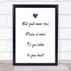 George Michael Kissing A Fool Peace Of Mind Song Lyric Quote Print