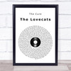 The Cure The Lovecats Vinyl Record Song Lyric Print