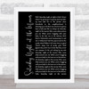 The Drifters Saturday Night at the Movies Black Script Song Lyric Print