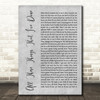 The Killers All These Things That I've Done Rustic Script Grey Song Lyric Print