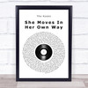 The Kooks She Moves In Her Own Way Vinyl Record Song Lyric Print