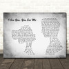 The Magic Numbers I See You, You See Me Man Lady Couple Grey Song Lyric Print
