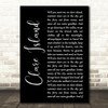 The Saw Doctors Clare Island Black Script Song Lyric Print
