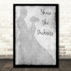 The Saw Doctors Share The Darkness Man Lady Dancing Grey Song Lyric Quote Print