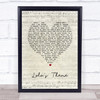 The Shapeshifters Lola's Theme Script Heart Song Lyric Print