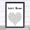 The Shapeshifters Lola's Theme White Heart Song Lyric Print