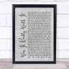 The Sherlocks Was It Really Worth It Rustic Script Grey Song Lyric Print