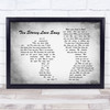 The Stone Roses Ten Storey Love Grey Song Man Lady Couple Grey Song Lyric Print