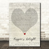 The Sugarhill Gang Rapper's Delight Script Heart Song Lyric Print
